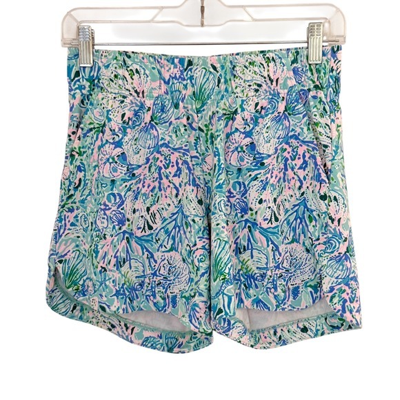 Lilly Pulitzer 5" Kylar Knit Short In Surf Blue Soleil It On Me Size XS - Picture 4 of 7